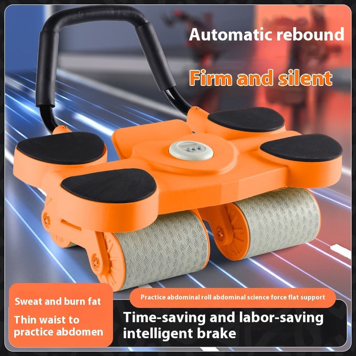 Four-wheel Abdominal Wheel Intelligent Counting Automatic Rebound Abdominal Muscle Training