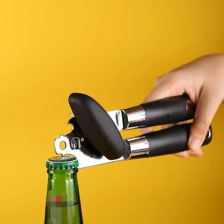 3-in-1 Manual Can and Bottle Opener - Multi-Purpose Kitchen Tool