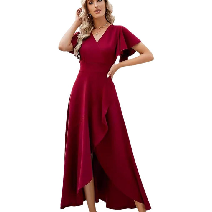 European And American Satin Women's Evening Dress