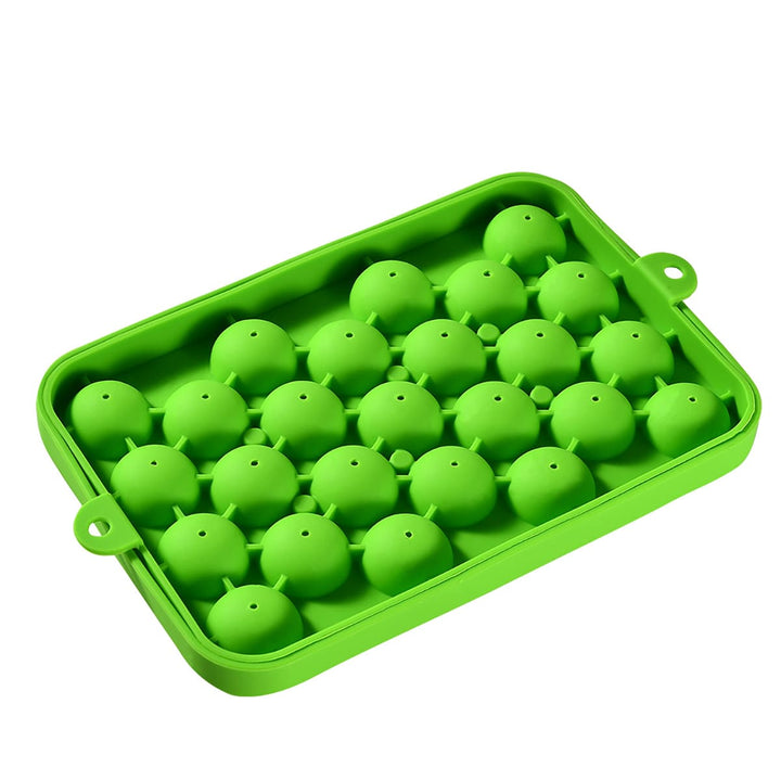 25-Grid Silicone Ice Cube Mold with Cover