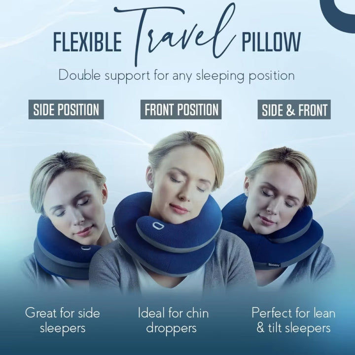 Travel Neck Pillow with Double Support for Ultimate Comfort