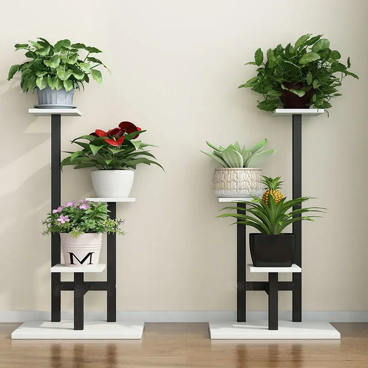 Modern 3-Tier Metal Plant Stand for Indoor and Outdoor Spaces