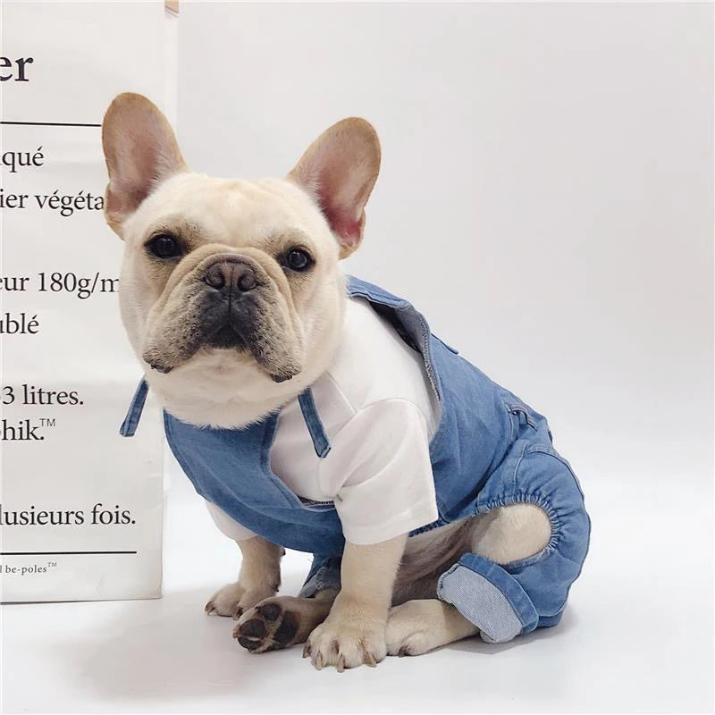 Denim Dog Jumpsuit