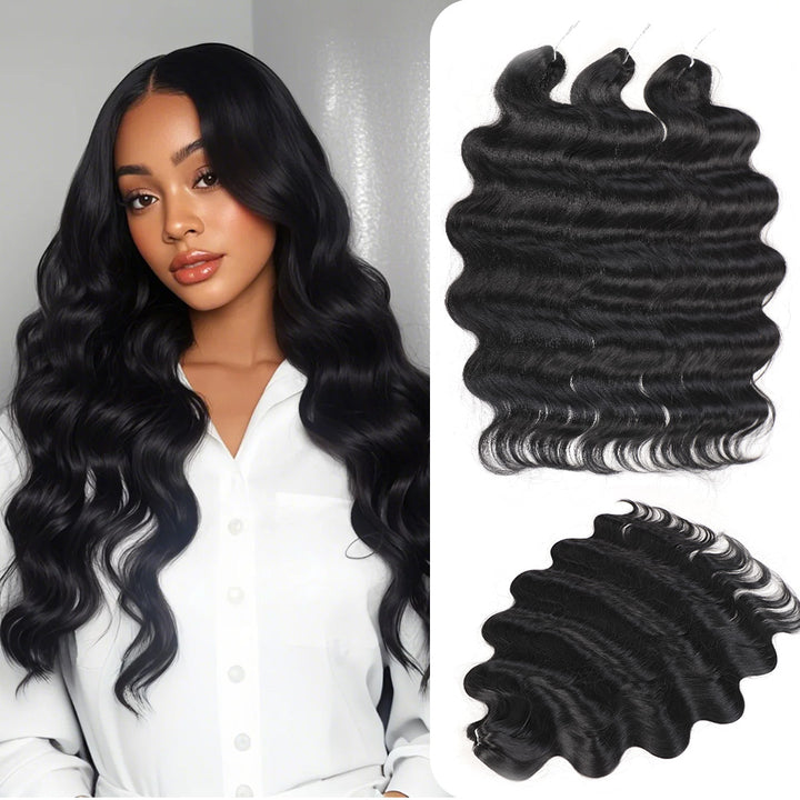 24" Body Wave Crochet Hair Extensions