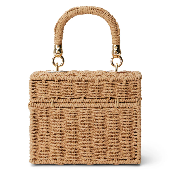 Box Straw Beach Bag