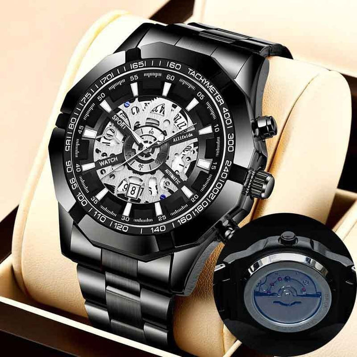 Quartz Watch Men's Back Cover Hollow