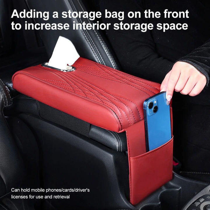 Universal Armrest Pad with Tissue Storage