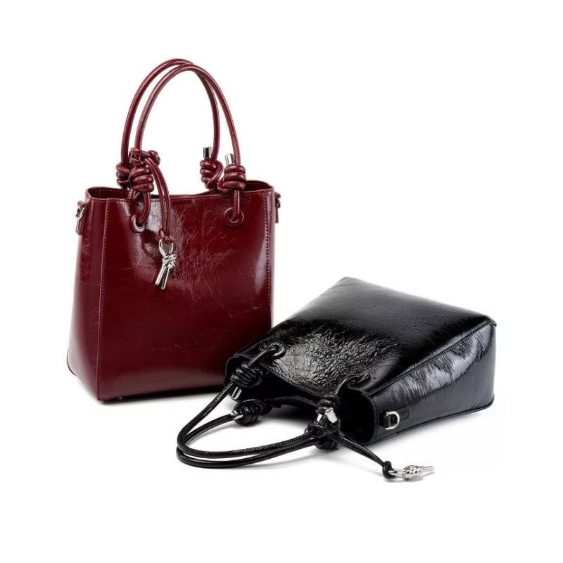 Genuine Leather Crossbody Handbag