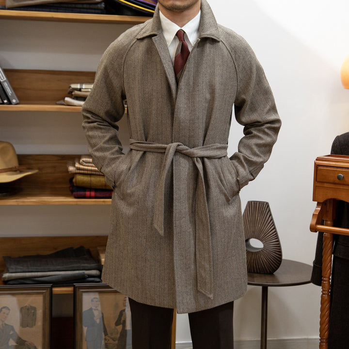 Autumn And Winter Barr MACN Warm Wool Overcoat British