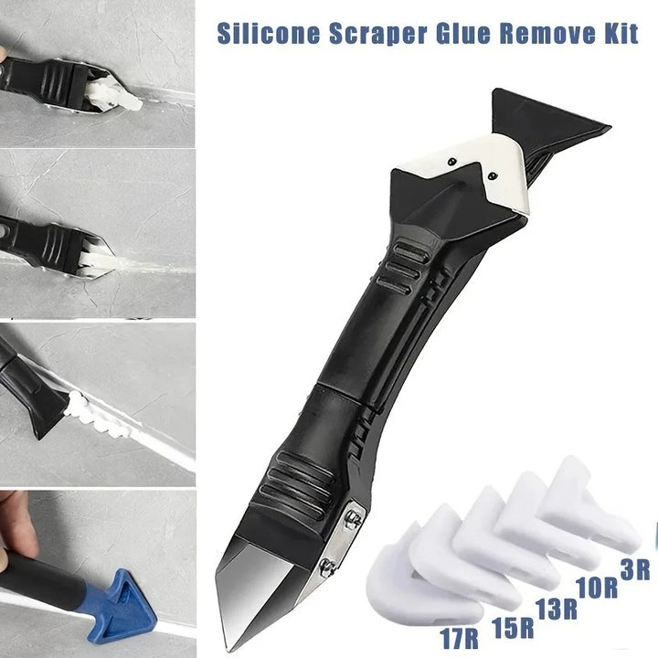 5-in-1 Silicone Sealant Scraper & Caulk Remover Tool Set