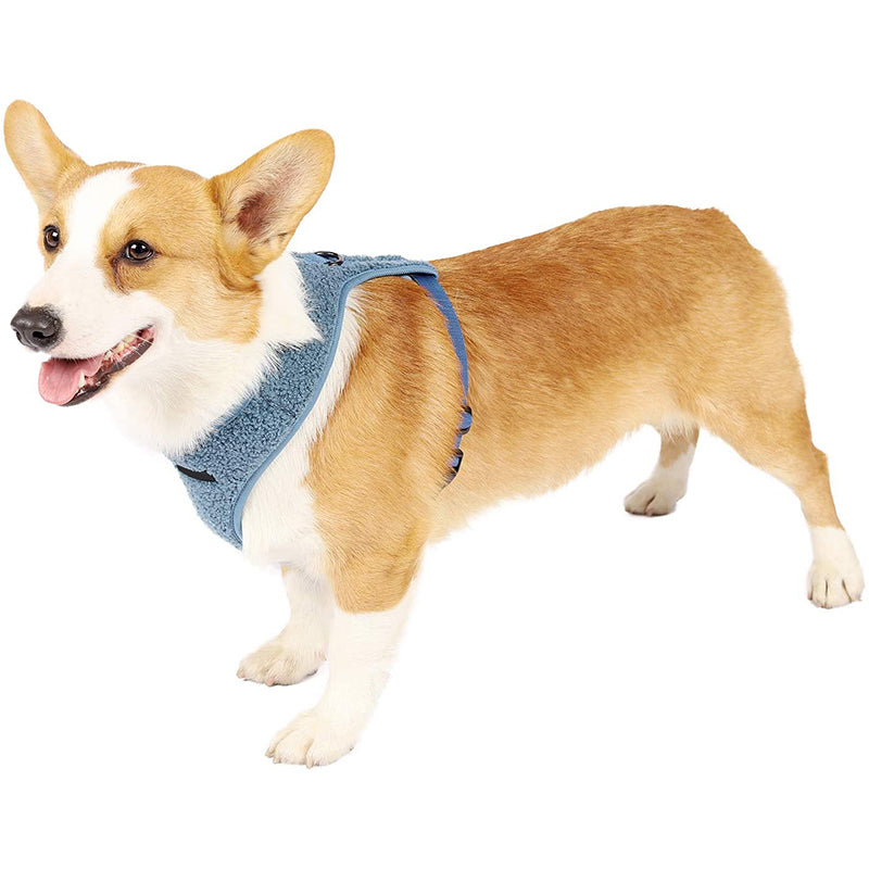 Breathable Fleece Dog Harness Leash Set