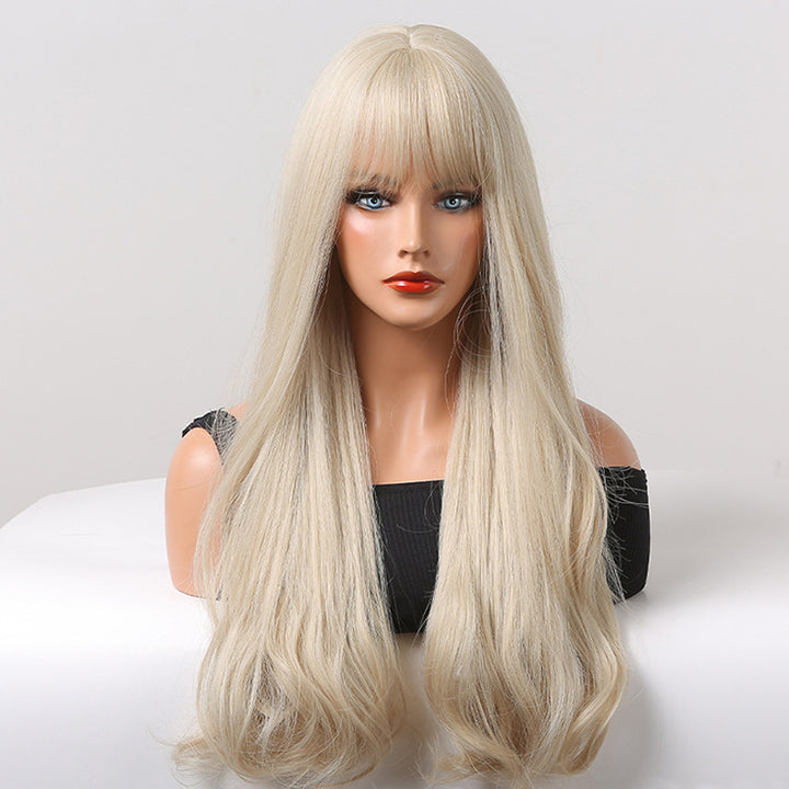 Chemical Fiber Wig Female Long Curly Hair