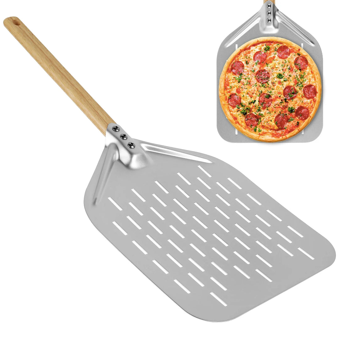 Non-Stick Metal Pizza Shovel with Wood Handle