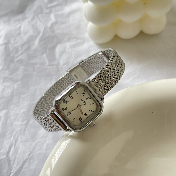 Retro Roman Steel Women's Quartz Watch