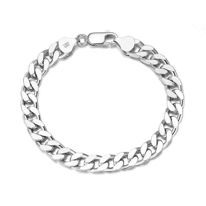 Hip Hop Cuban Chain S925 Sterling Silver Bracelet - Trendha