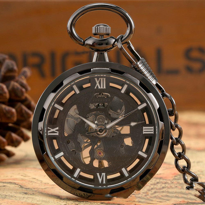 Men's Retro Skeleton Casual Simple Mechanical Pocket Watch - Trendha