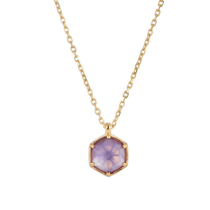 Natural Amethyst Women's Necklace - Trendha