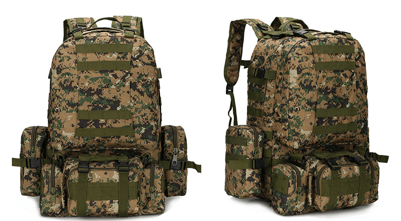 Outdoor Mountaineering Travel Bag 50L Camouflage Backpack - Trendha