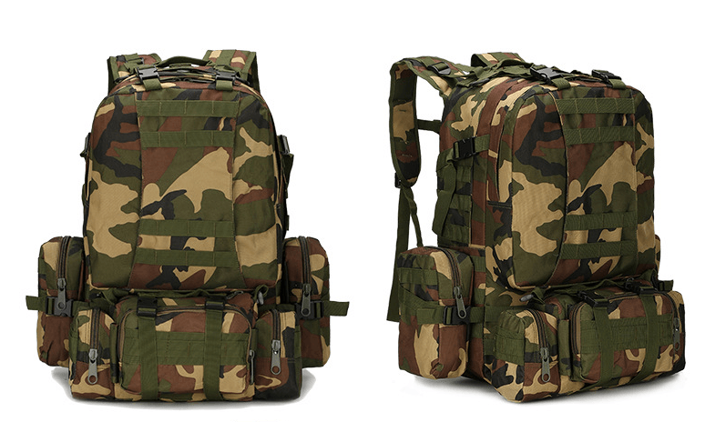 Outdoor Mountaineering Travel Bag 50L Camouflage Backpack - Trendha