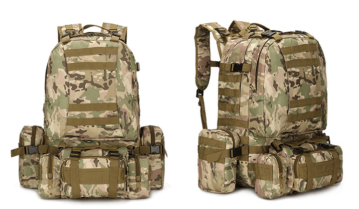 Outdoor Mountaineering Travel Bag 50L Camouflage Backpack - Trendha