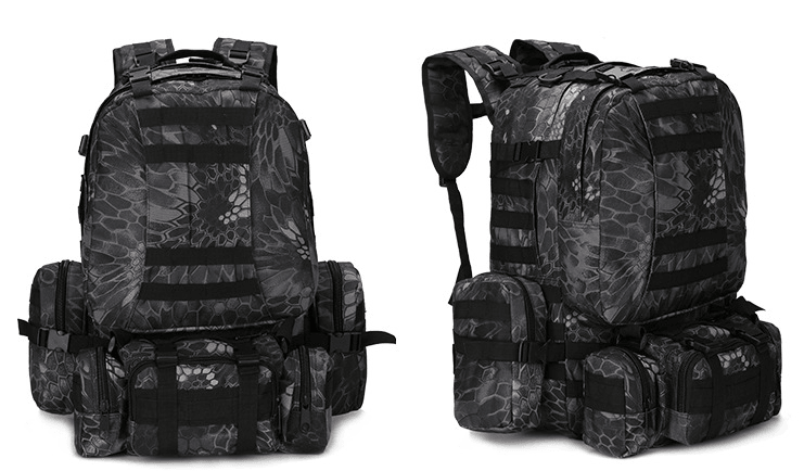 Outdoor Mountaineering Travel Bag 50L Camouflage Backpack - Trendha