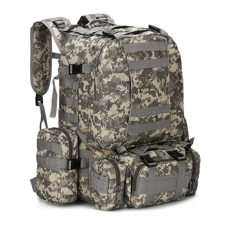 Outdoor Mountaineering Travel Bag 50L Camouflage Backpack - Trendha