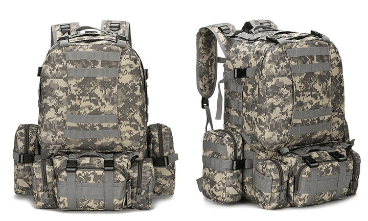 Outdoor Mountaineering Travel Bag 50L Camouflage Backpack - Trendha