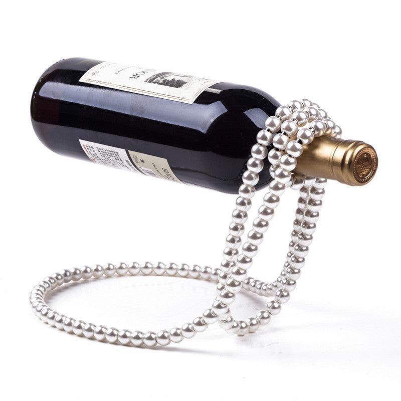 Pearl Necklace Wine Rack Suspended Wine Rack Creative Home Desktop Decoration - Trendha