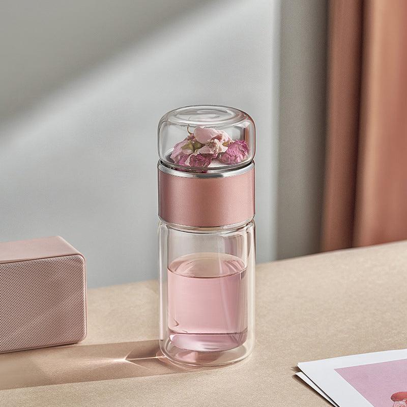 Portable Tea And Water Separation Double-Layer Glass - Trendha