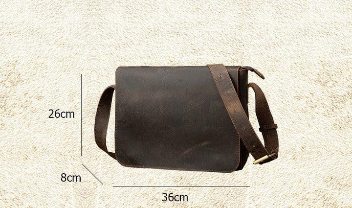 Retro Casual Men's Leather Shoulder Bag - Trendha