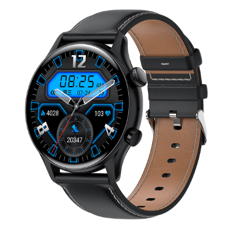 Round Dial True Waterproof NFC Screen Heart Rate Watch - Trendha