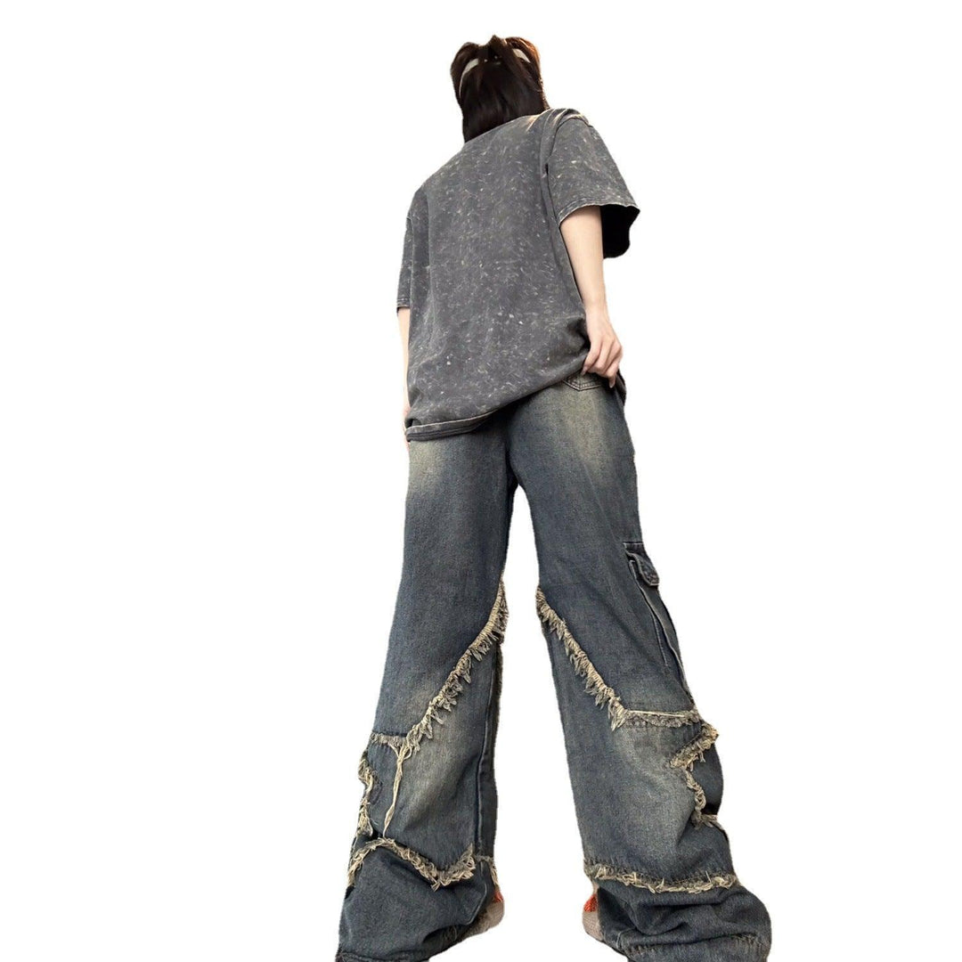 Small Street Design Sense American Retro Jeans Female - Trendha