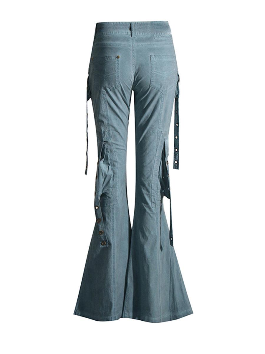 Women's Fashion Casual High Waist Flared Jeans - Trendha