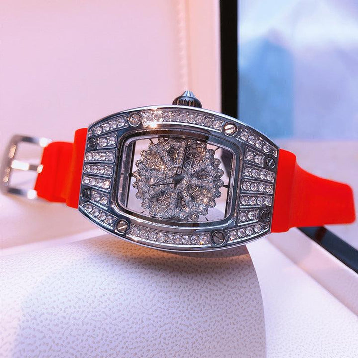 Women's New Gypsophila Hollow Rotating Full Diamond Watch - Trendha