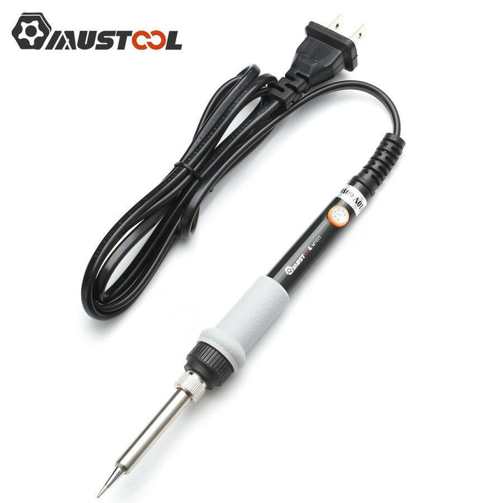 Mustool® MT223 60W Adjustable Temperature Electric Solder Iron with 5pcs Solder Tips - Trendha