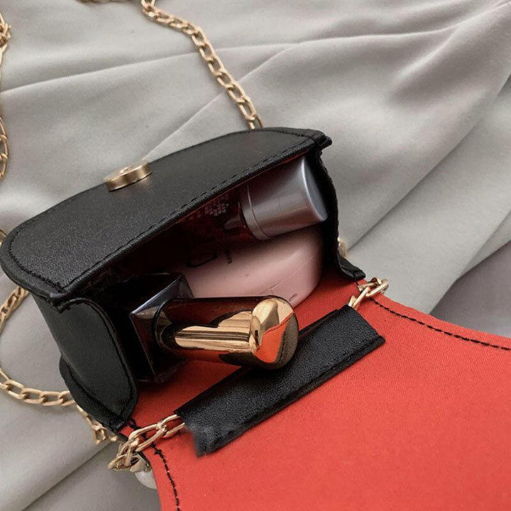 Women PU Leather Pearl Chain Handbag Shoulder Bag Crossbody Bags - Trendha
