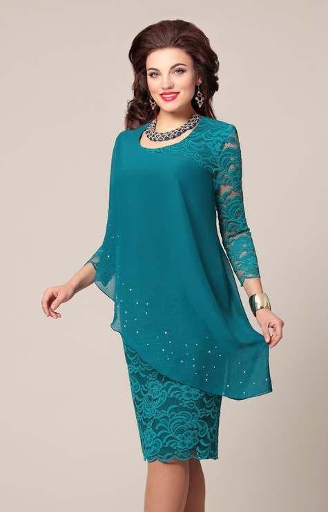 Solid Color Lace Three-quarter Sleeve Evening Dress - Trendha