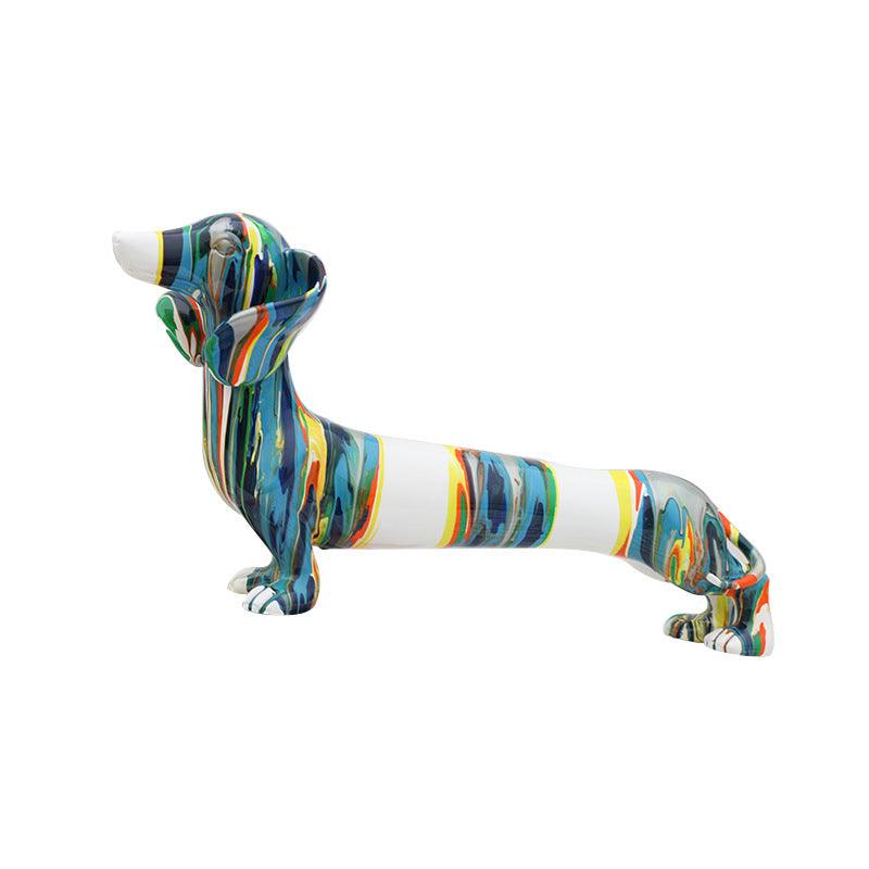 Color Resin Crafts Animal Cartoon Dachshund Dog - Trendha