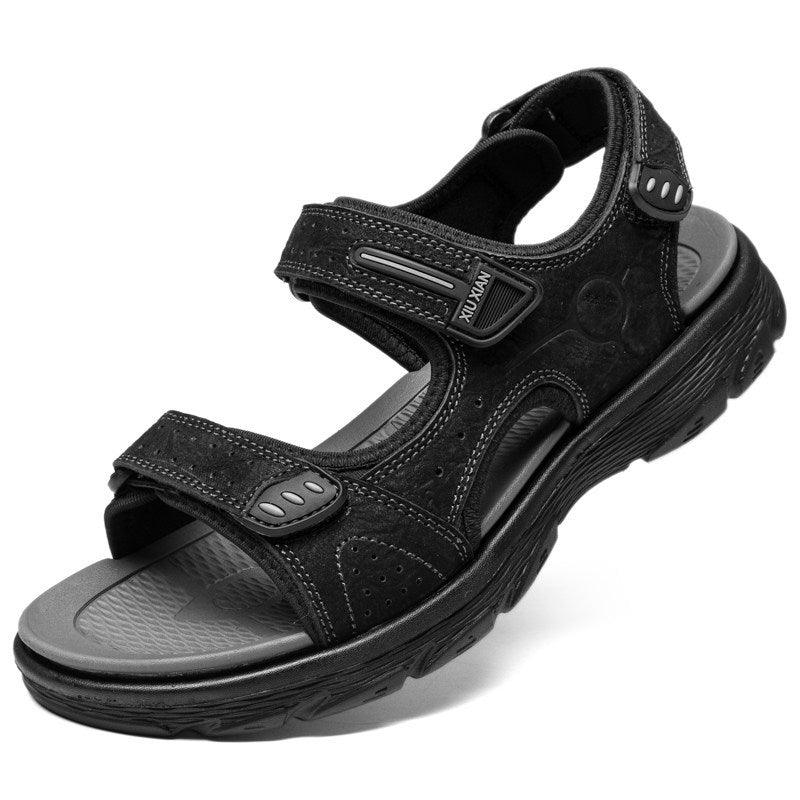 Summer New Leather Sandals Men's Outdoor Leisure Sports Beach Shoes - Trendha