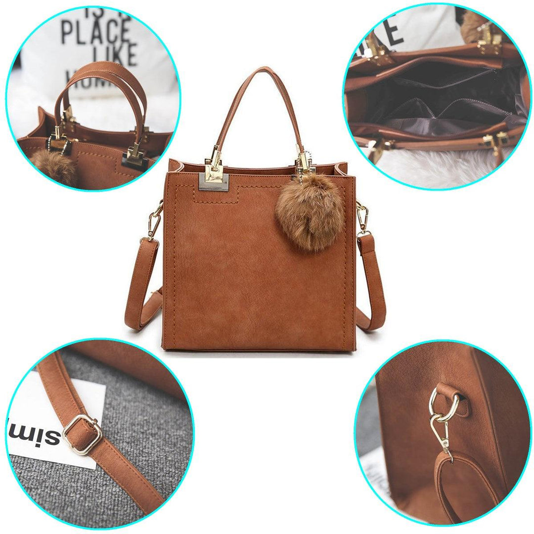 Women Leather Handbag Lady Shoulder Bag Tote Crossbody Messenger Bag - Trendha