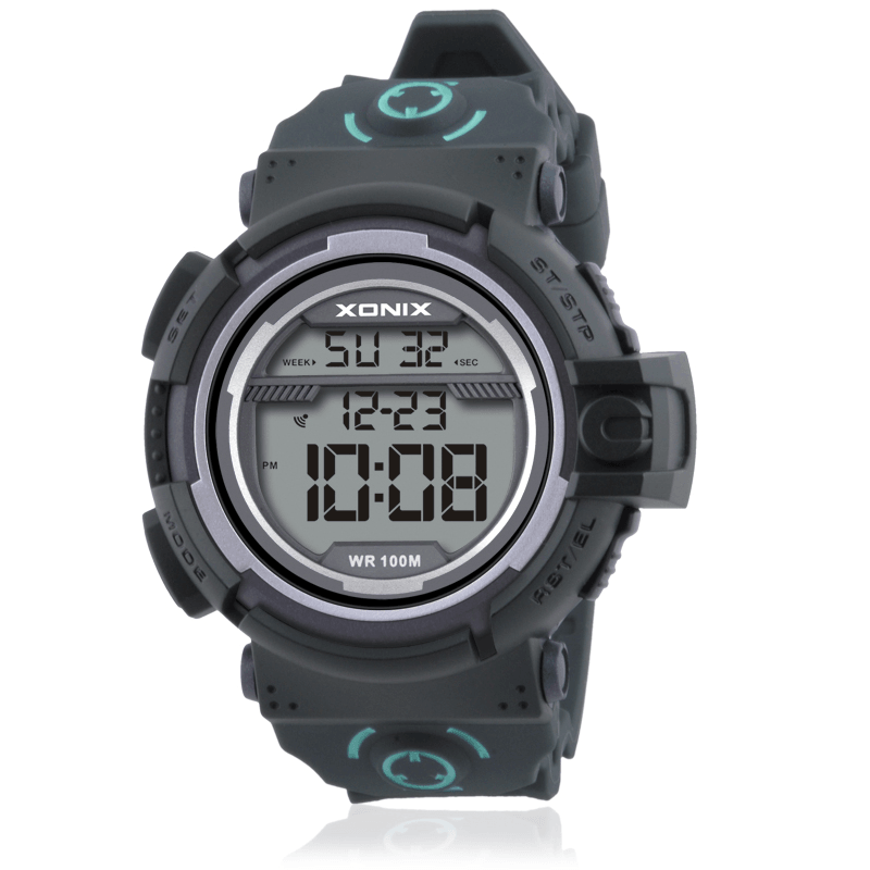 XONIX NU 100M Waterproof Luminous Display Countdown Alarm Clock Men Digital Watch - Trendha