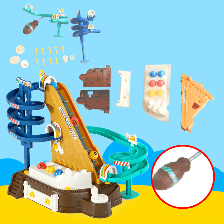 Simulation DIY Hand-Make Screw Nut Assembly Roller Coasters Puzzle Early Educational Toy Set for Kids Gift - Trendha