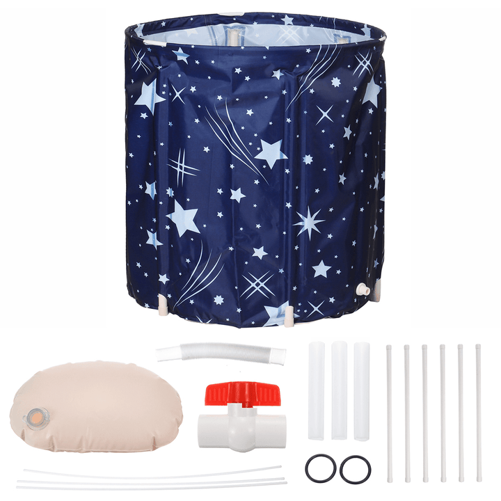 70X20X8Cm PVC Adult Baby Portable Folding Bathtub Water Tub Bucket Outdoor Room Spa Bath - Trendha