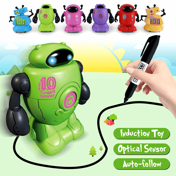 Scribing Induction Car Creative Follow Any Drawn Line Pen Inductive Cute Model Children Toy Gift - Trendha