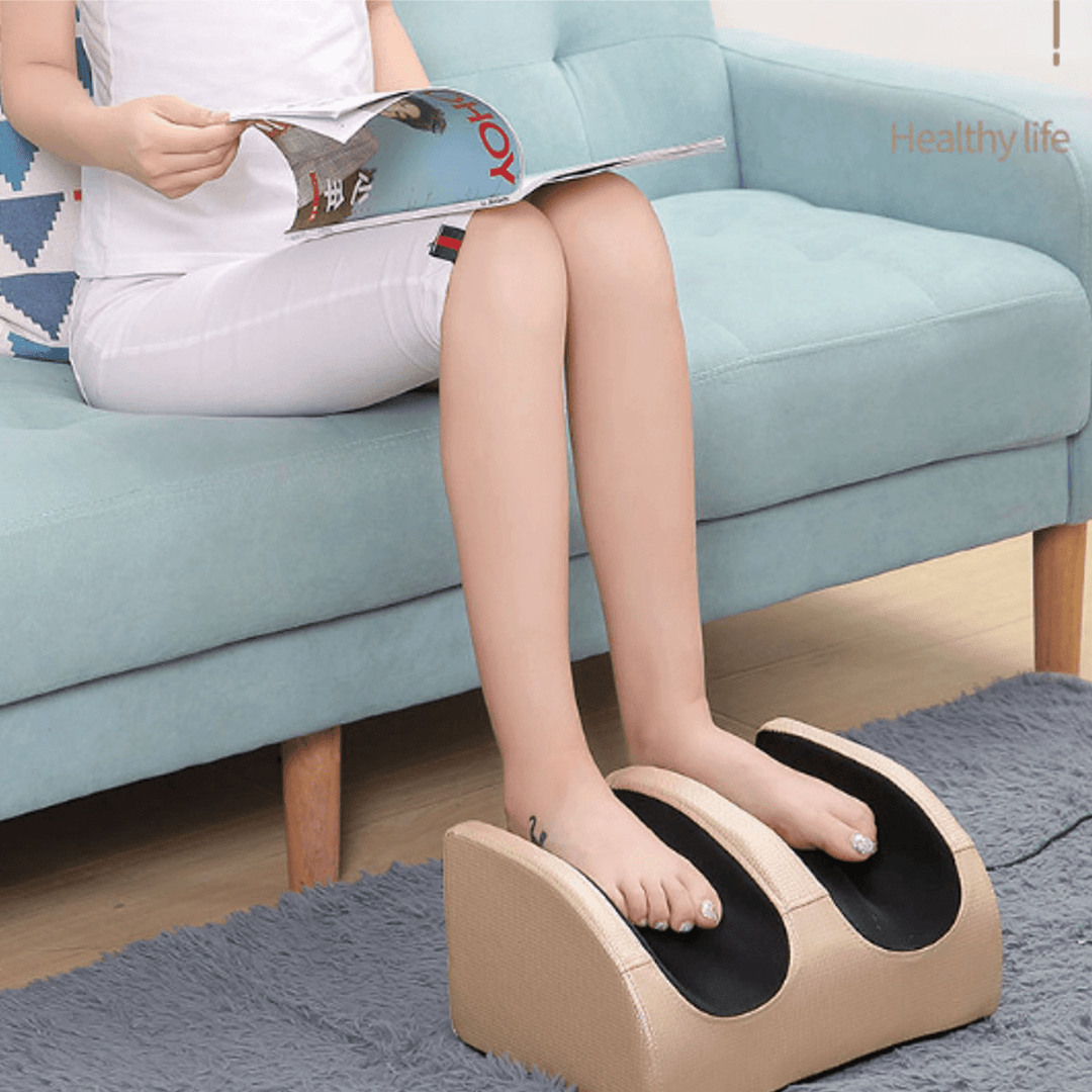Multi-Functional Electric Heating Foot Massager Relaxation Vibrator Machine Leg Kneading Massager with Timing Function - Trendha