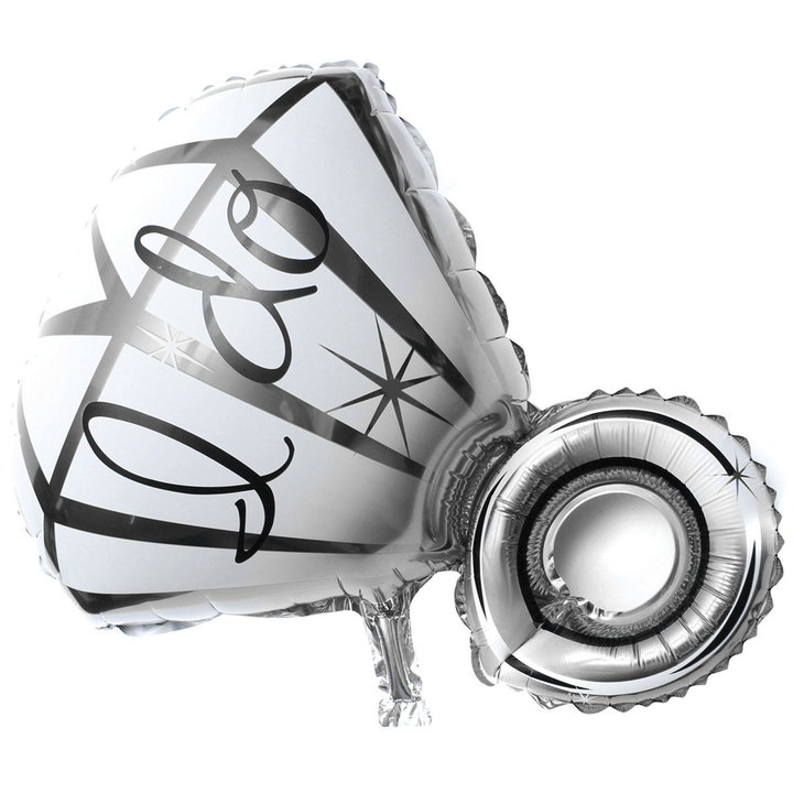 Big Diamon Ring Aluminum Foil Balloon I DO Balloons Proposal Valentine Wedding Party Decoration - Trendha
