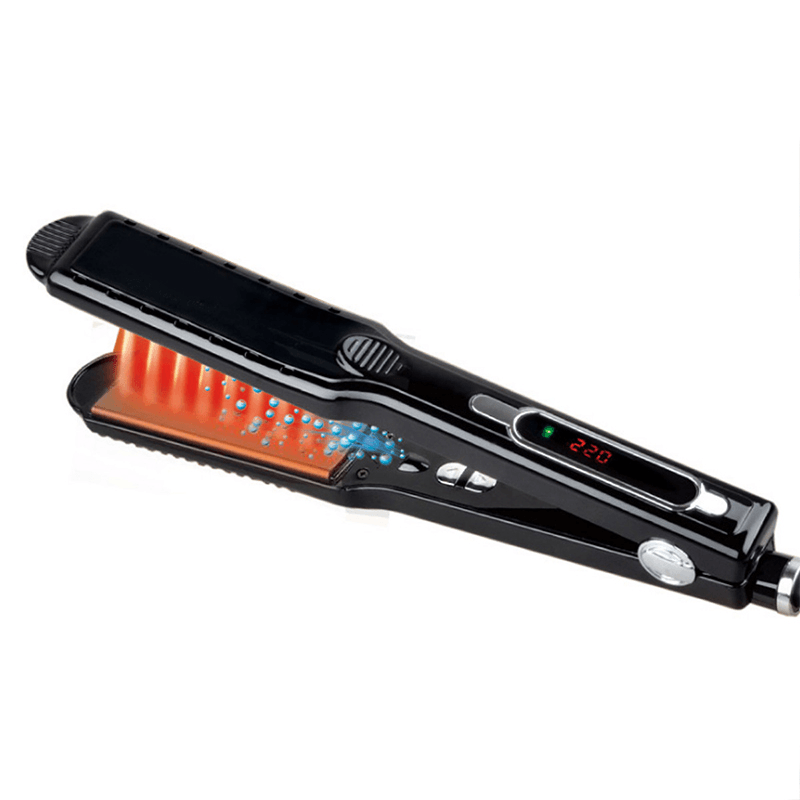 45W 2In1 Hair Curler Curling Straightener Iron Infrared Style Hairdressing Tool - Trendha