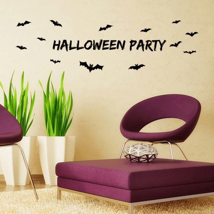 Miico AW9352 Halloween Wall Sticker Removable Sticksrs for Halloween Party Decoration Room Decorations - Trendha