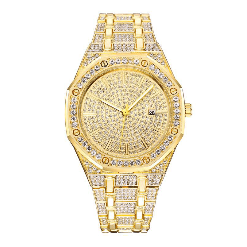 XSVO Luxury Fashion Full Rhinestone Diamond Wristwatch Unisex Quartz Watch - Trendha