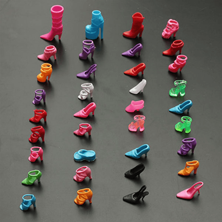 60 Pairs Trendy Multiple Styles Heels Sandals Doll - Trendha